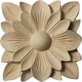 Dwellingdesigns 3.5 in. W x 3.5 in. H x .5 in. P Springtime RosetteCherryArchitectural Accent DW289213